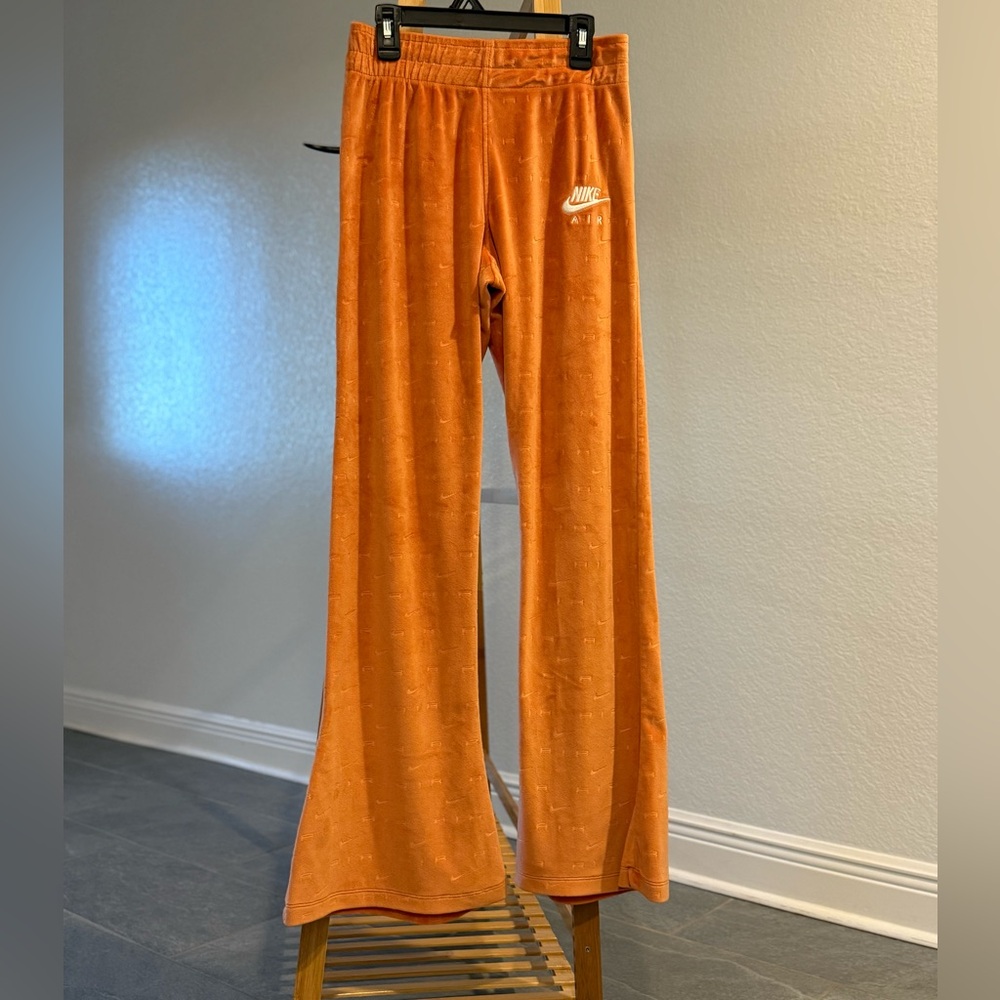 Nike Air Burnt Orange Relaxed Fit Flare Pants, Size M